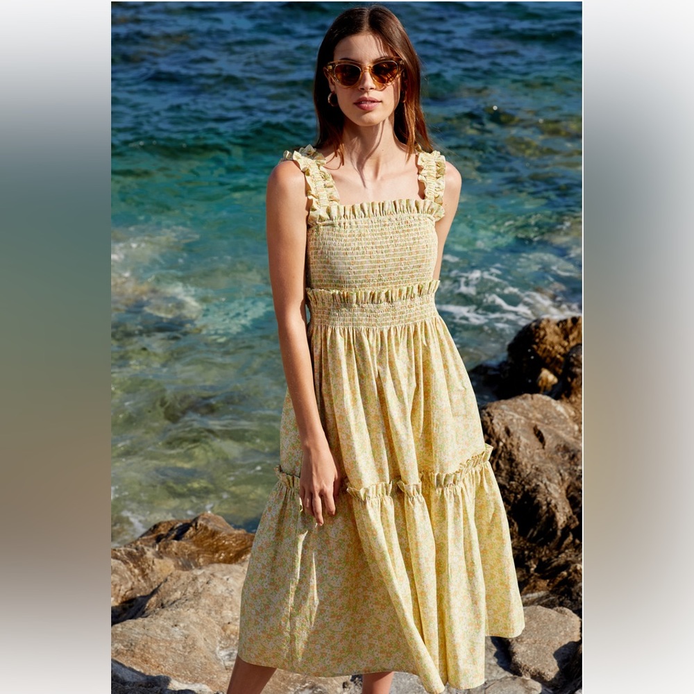 Smocked Floral Sun Dress 🌼
